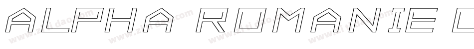 Alpha Romanie Outline G98字体转换